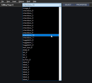 Top Toolbar - Config File Creator